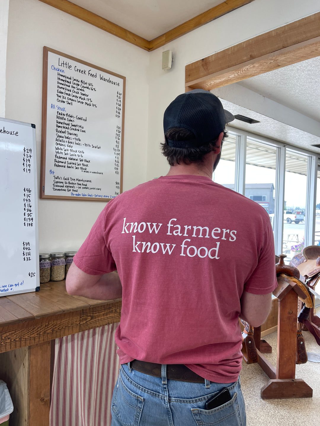 Little Creek Know Farmers Know Food Pocket Tee