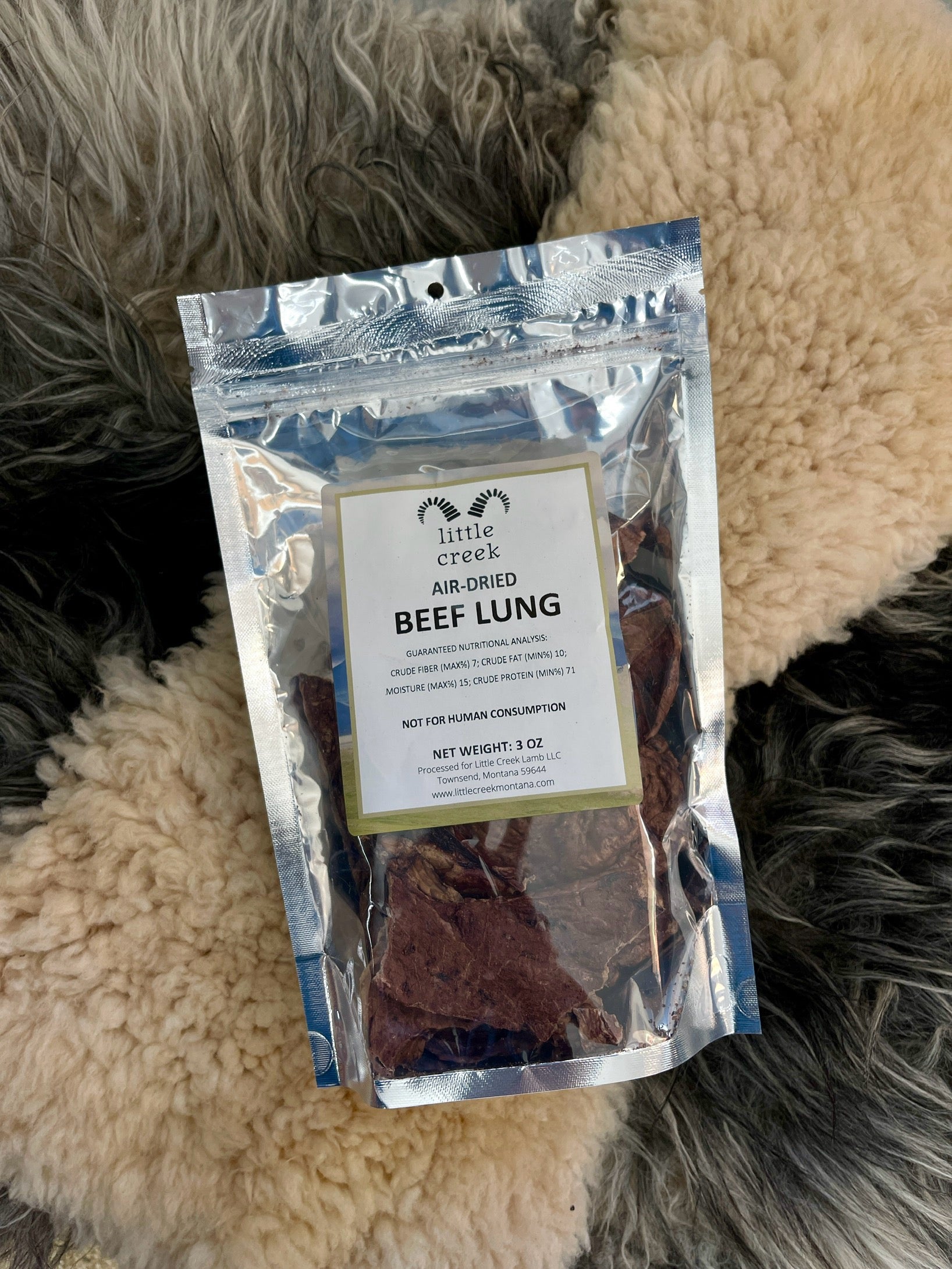 Dried Beef Lung Dog Treats