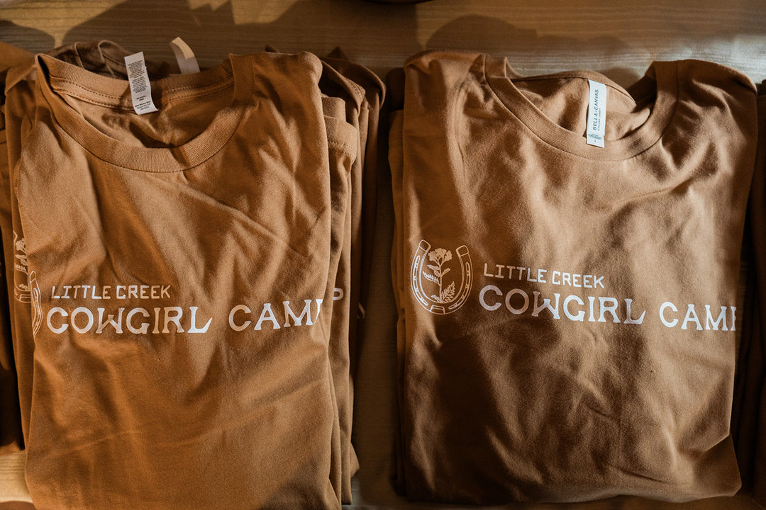 Cowgirl Camp Long Sleeve Mustard Tee