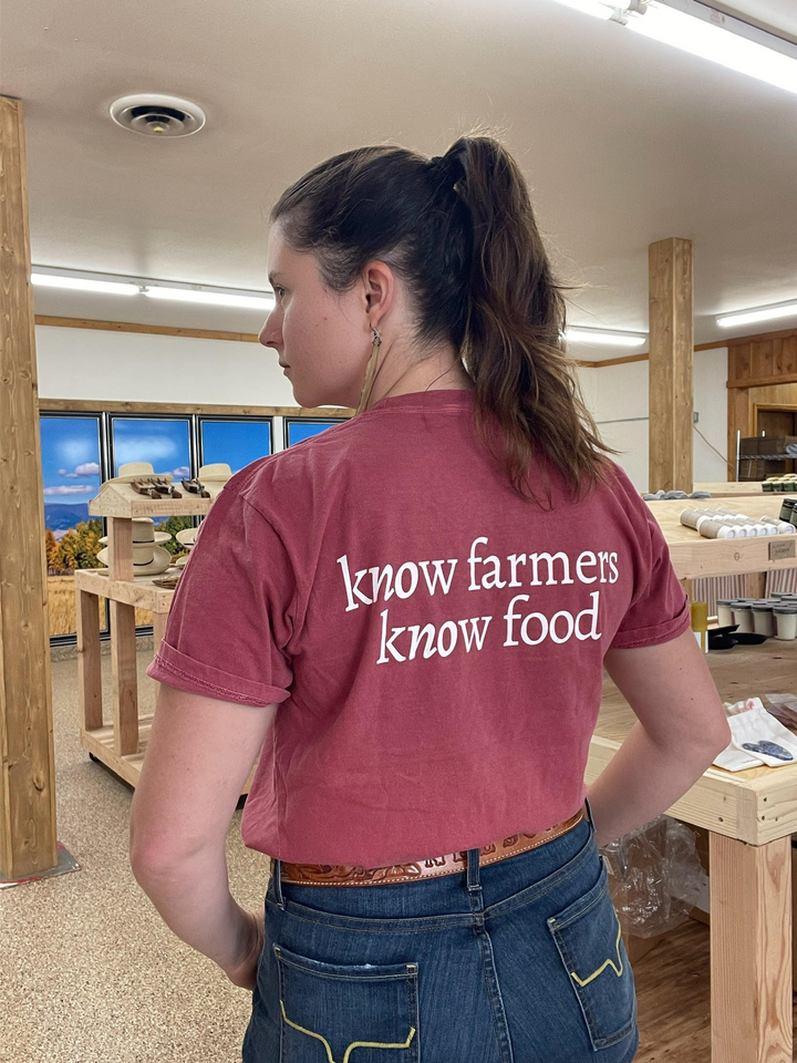 Little Creek Know Farmers Know Food Pocket Tee